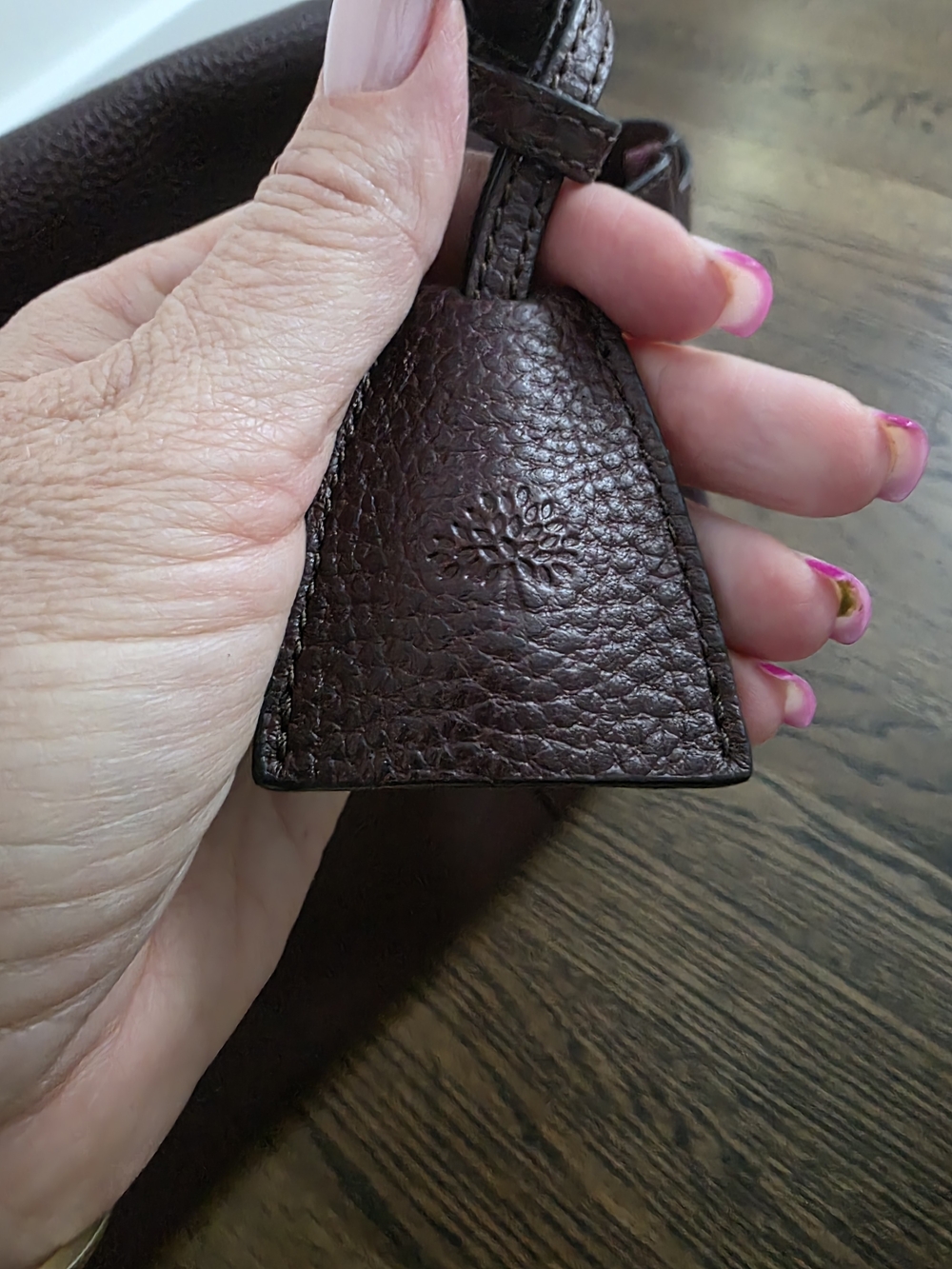 MULBERRY Bayswater Leather Tote Bag in Deep Burgundy/oxblood - Picture 11 of 11